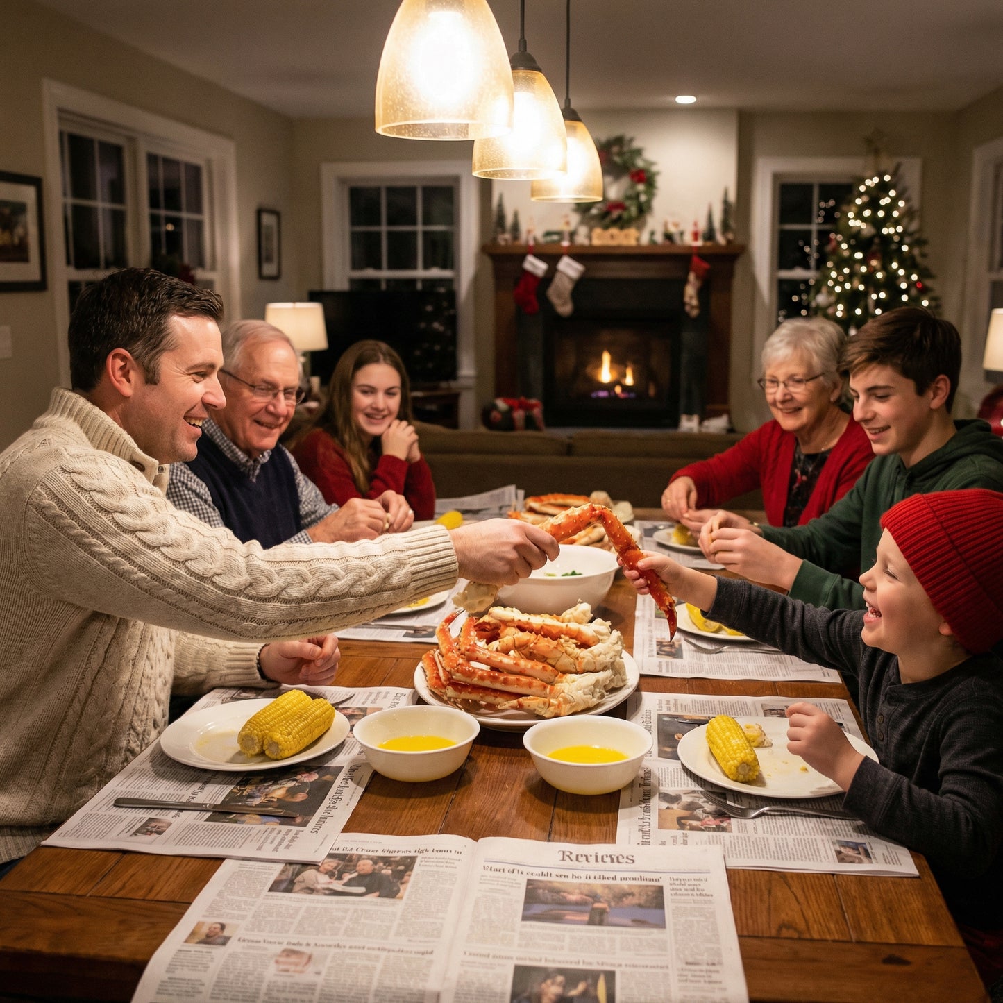 Captain’s Catch: Meaty & Sweet Cooked Crab Legs – 3 lb Family Bag