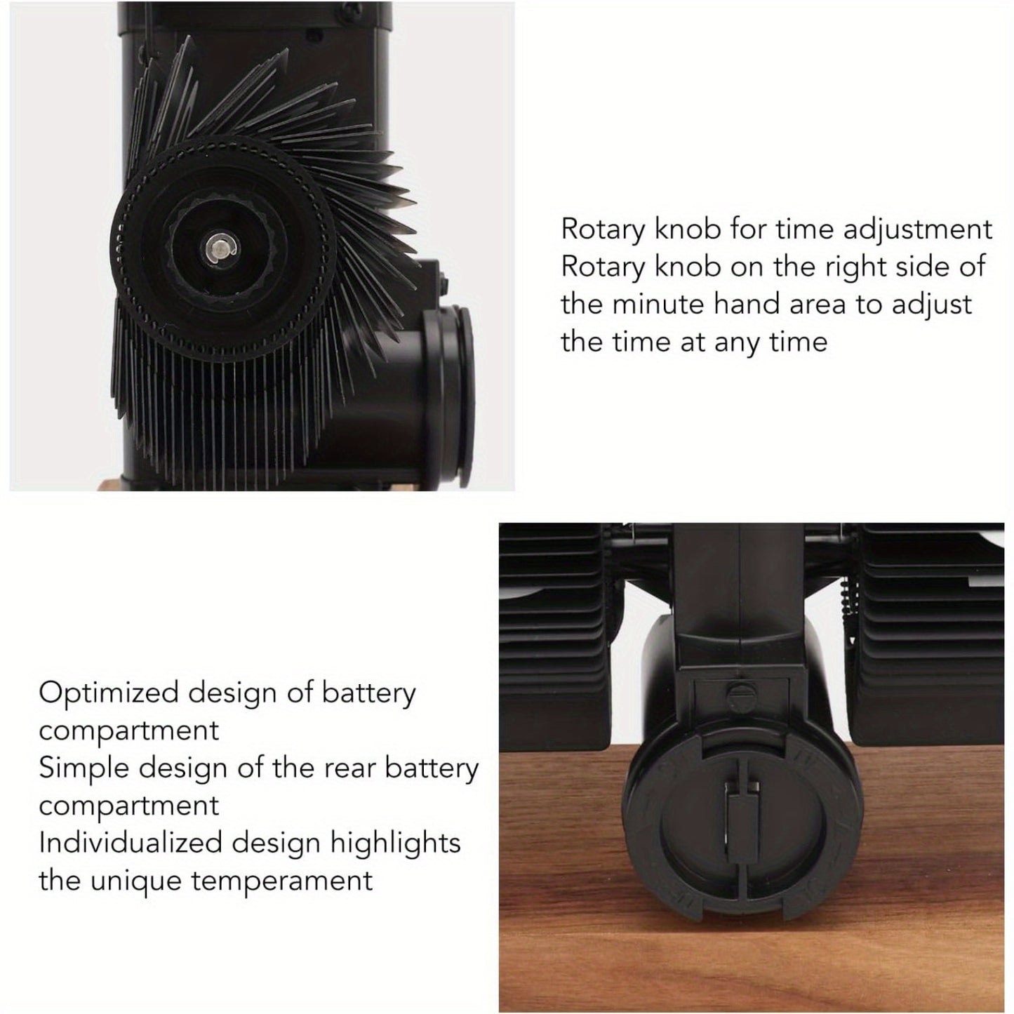 Retro Flip-Style Desktop Clock, Automatic Flip-Style Desktop Clock, Classic Mechanical Digital Display, Battery Powered, 12-Hour Format Modern Digital Mechanical Retro Flip-Style Clock