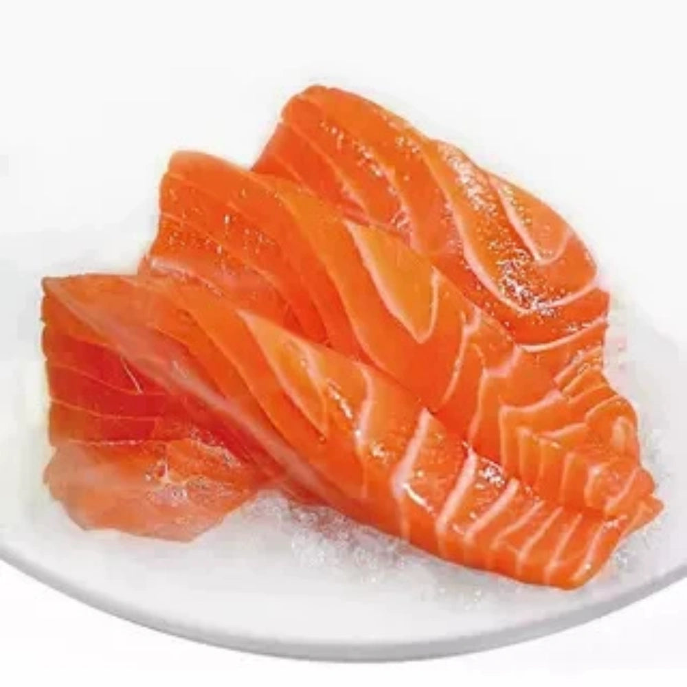 Sashimi-Grade Salmon Slices – 20 lb Bulk Foodservice Pack