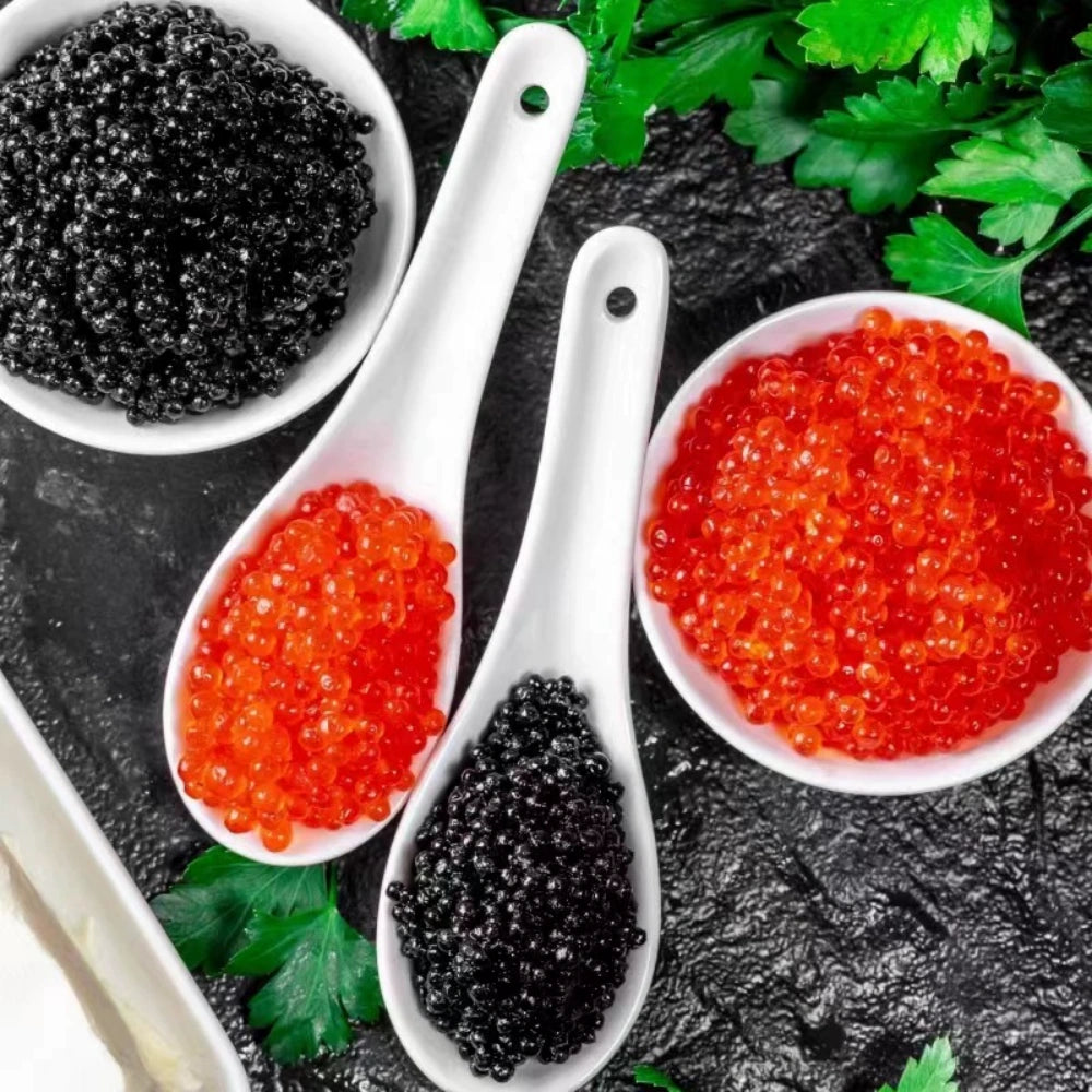 Premium Black Caviar (Sturgeon Caviar) – Fine Texture & Luxury Taste
